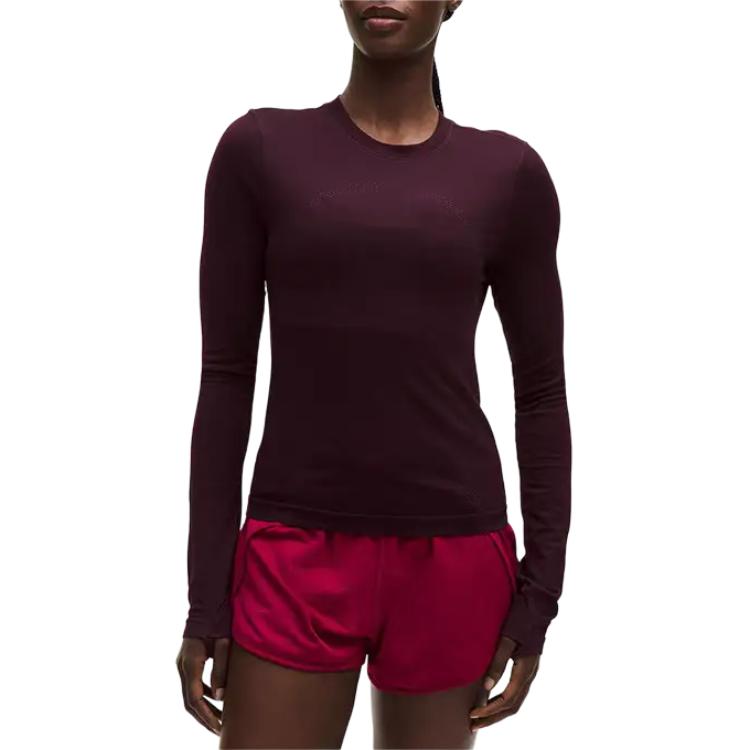 

Женская футболка Lululemon, plum фиолетовый/plum фиолетовый/blpm/blpm