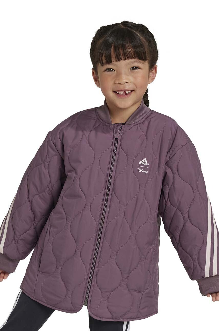 

Двусторонняя детская куртка adidas LG DY MDKT, фиолетовый