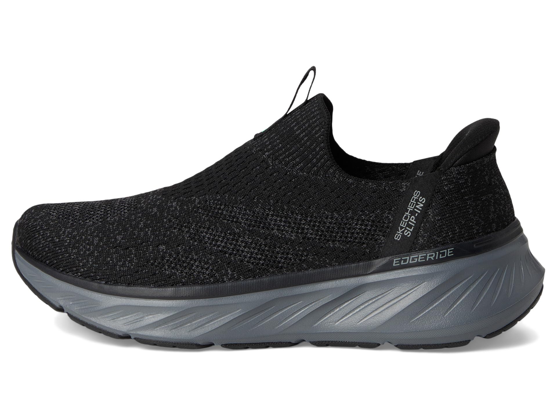 Туфли SKECHERS Edgeride Commissioner Hands Free Slip-in, цвет Black/Charcoal — фото 4