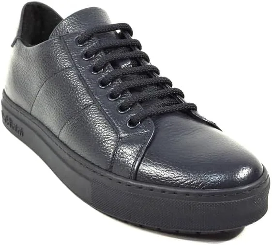 Мужские зимние кроссовки Baldinini из темно-синей кожи оленя, синий