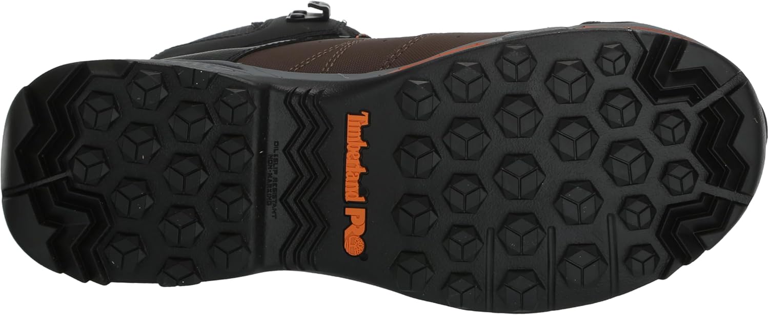 Мужские ботинки Timberland PRO Switchback с 15 см составным защитным носком, водонепроницаемые, для промышленного использования, оранжевый/коричневый — фото 4