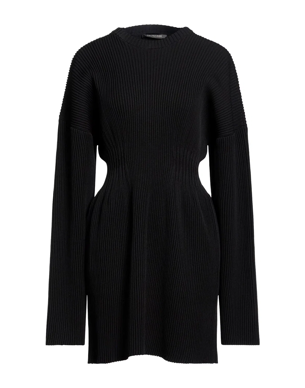 Платье мини трикотажное BALENCIAGA черное