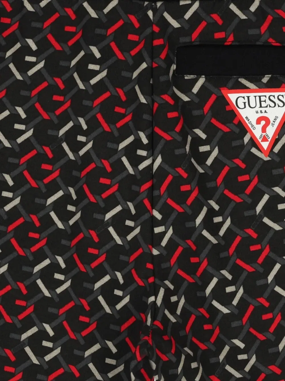 Шорты с узором Guess Kids, черный — фото 3