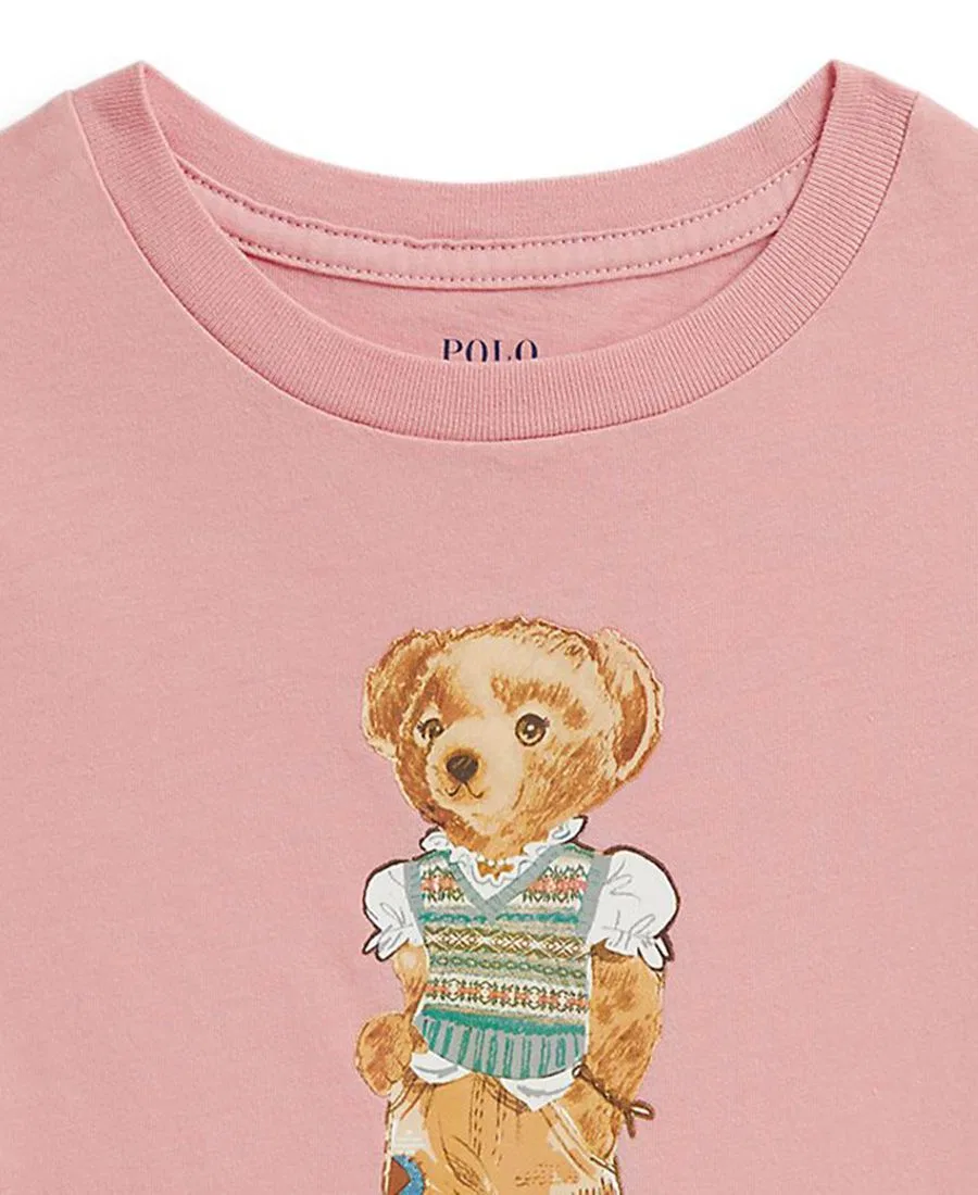 Детская футболка с коротким рукавом Polo Bear (размеры 2T-6X) Polo Ralph Lauren — фото 3