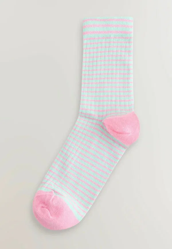 Носки Next, Stripe ankle socks 5 pack, пастельные — фото 2