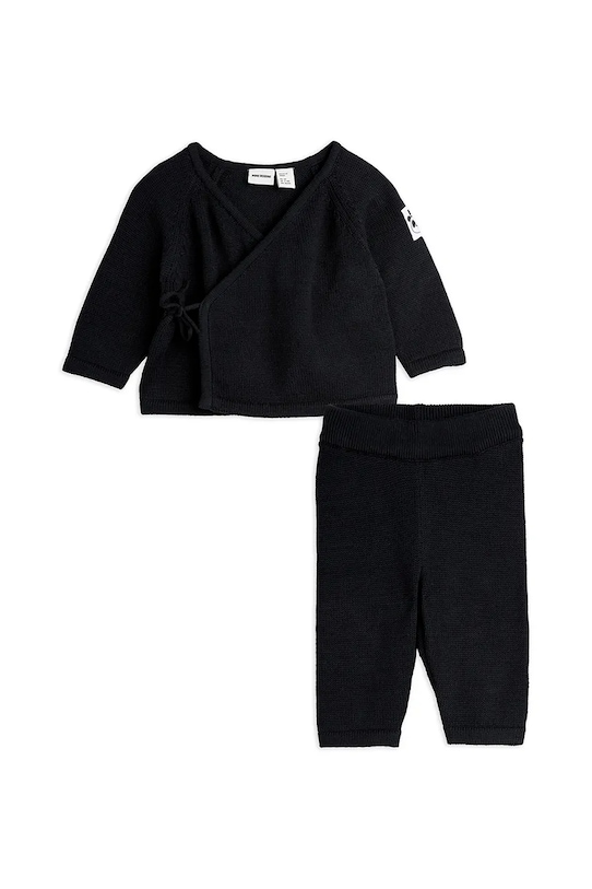 

Детский хлопковый комплект Fine knit Mini Rodini, черный