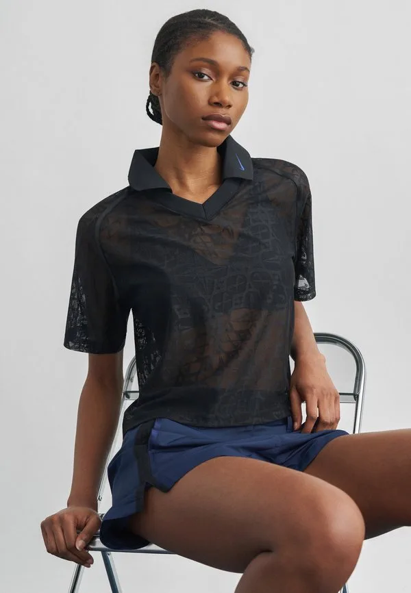 Уличная рубашка поло Nike Sportswear, Black/Midnight Navy