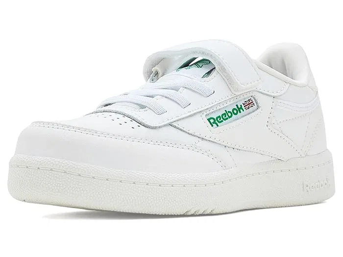 Кроссовки детские Club C 1V Reebok Kids, White/Glen Green/Vector Blue — фото 2