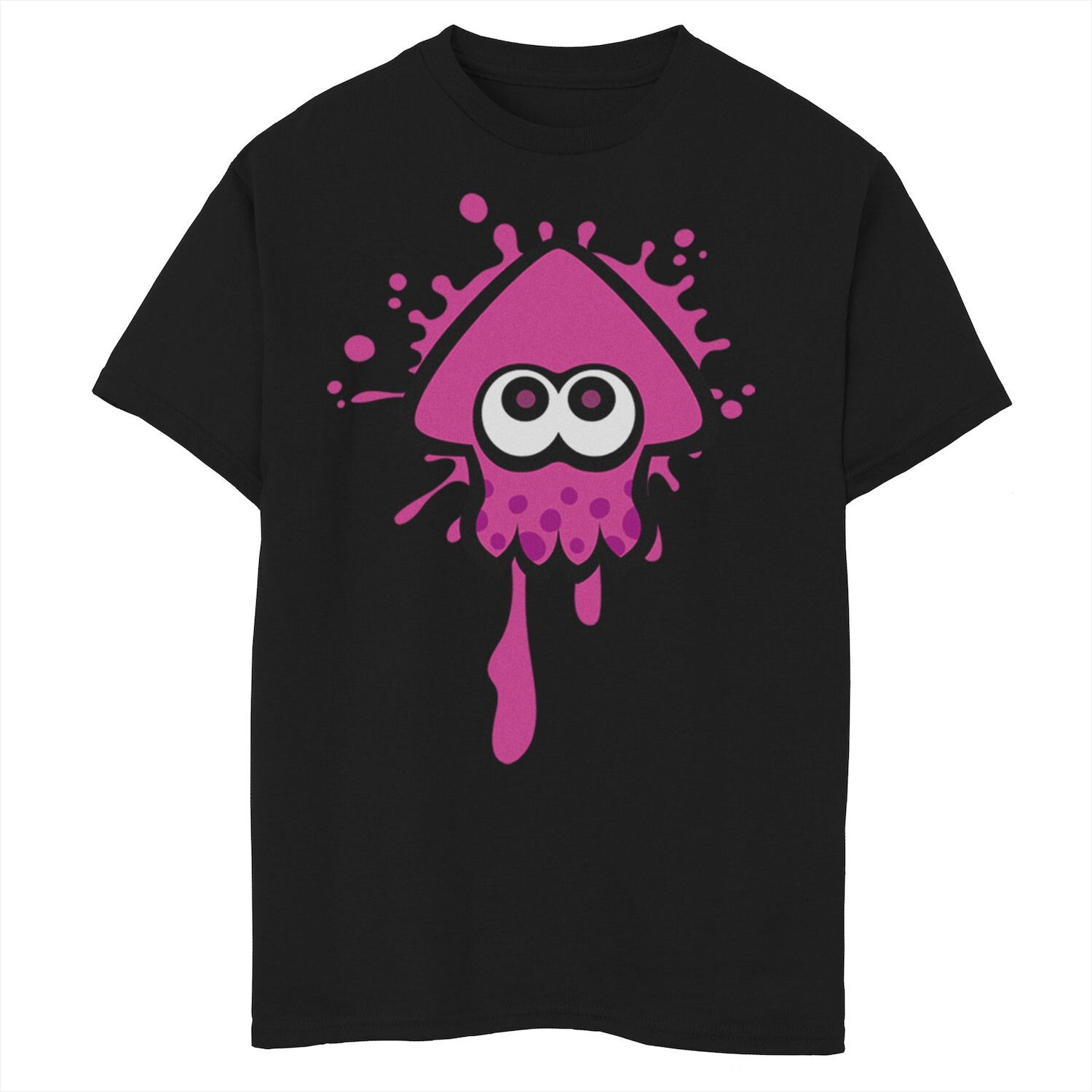

Розовая футболка с рисунком кальмара Inkling для мальчиков 8–20 лет Nintendo Splatoon Licensed Character, Розовый, Розовая футболка с рисунком кальмара Inkling для мальчиков 8–20 лет Nintendo Splatoon Licensed Character