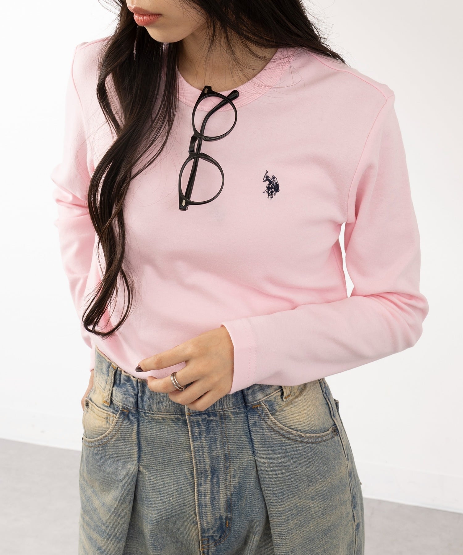Футболка с длинным рукавом US POLO ASSN./Smooth U.S. Polo Assn., PNK — фото 2