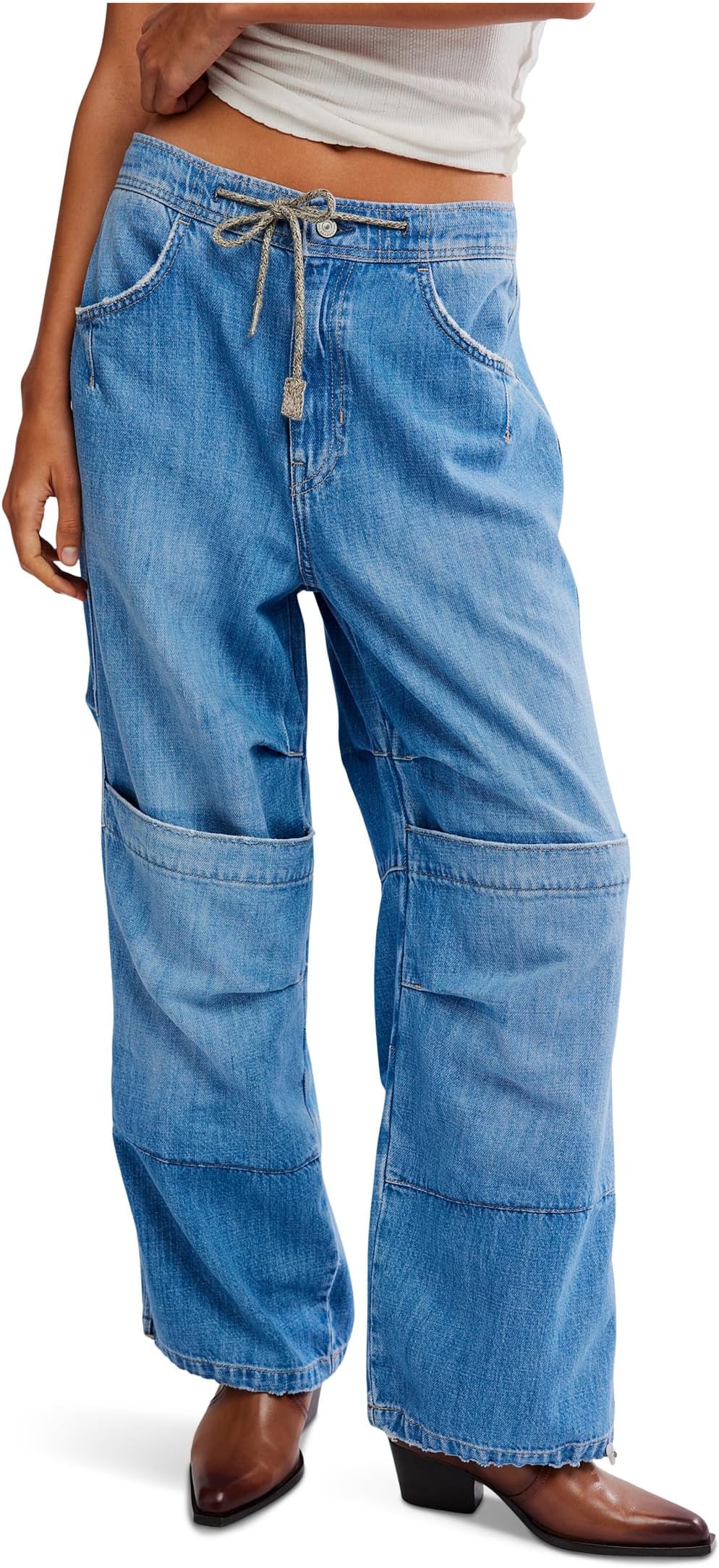 

Джинсы Free People We The Free Logan Cinched Cargo Jeans, цвет Harper