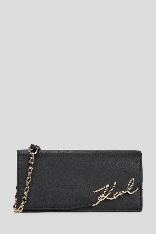 

Кожаный кошелек Karl Lagerfeld, черный