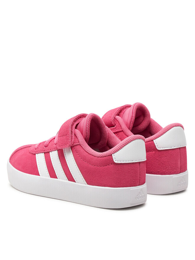 Кроссовки adidas VL Court 3.0 EL C для девочек, розовые — фото 3