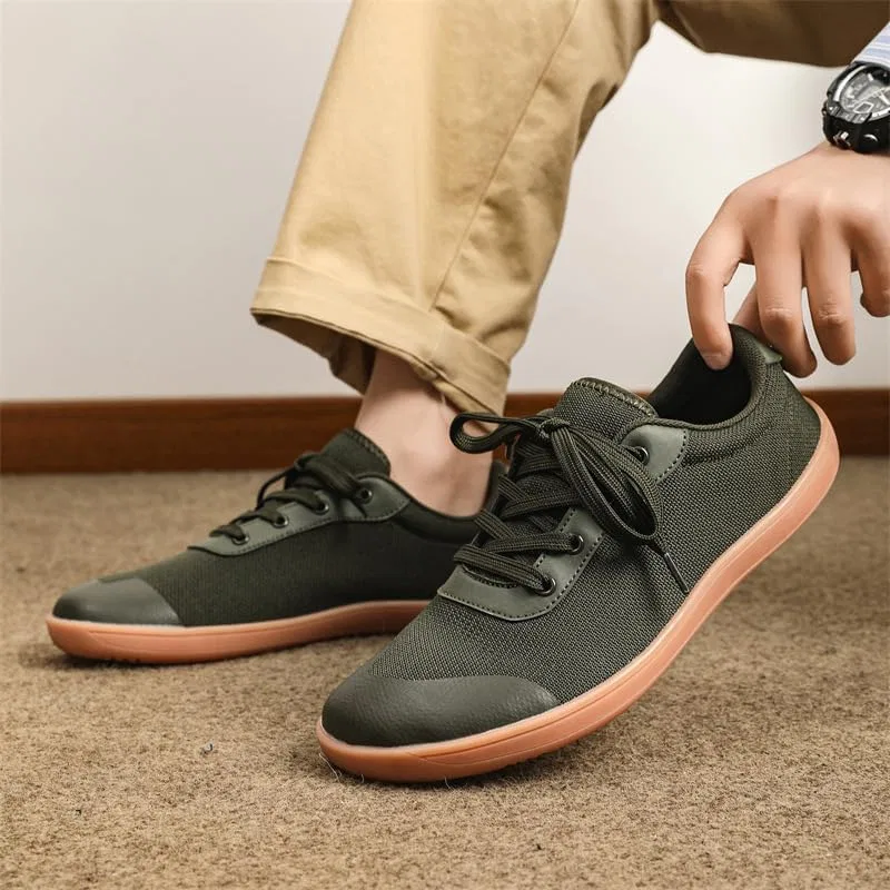 Мужские лоферы из дышащей сетки, легкие, для широкой стопы, Army Green Clolinde — фото 2