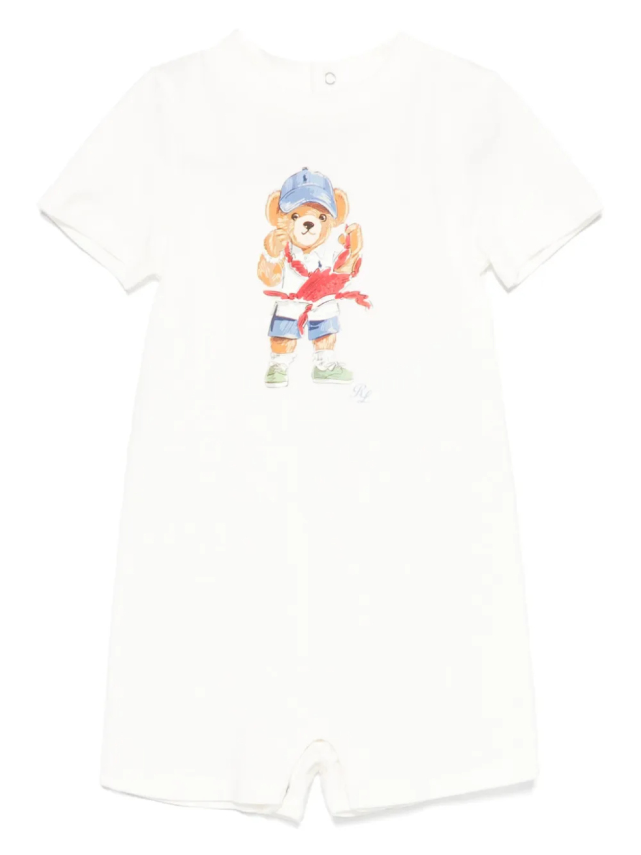 

POLO RALPH LAUREN KIDS ромпер Polo Bear, белый