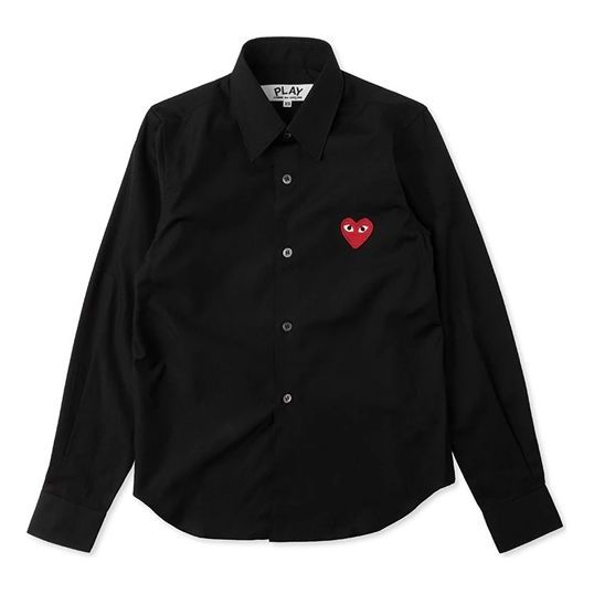

Рубашка (WMNS) COMME des GARCONS PLAY L/S Shirt Red Emblem 'Black'