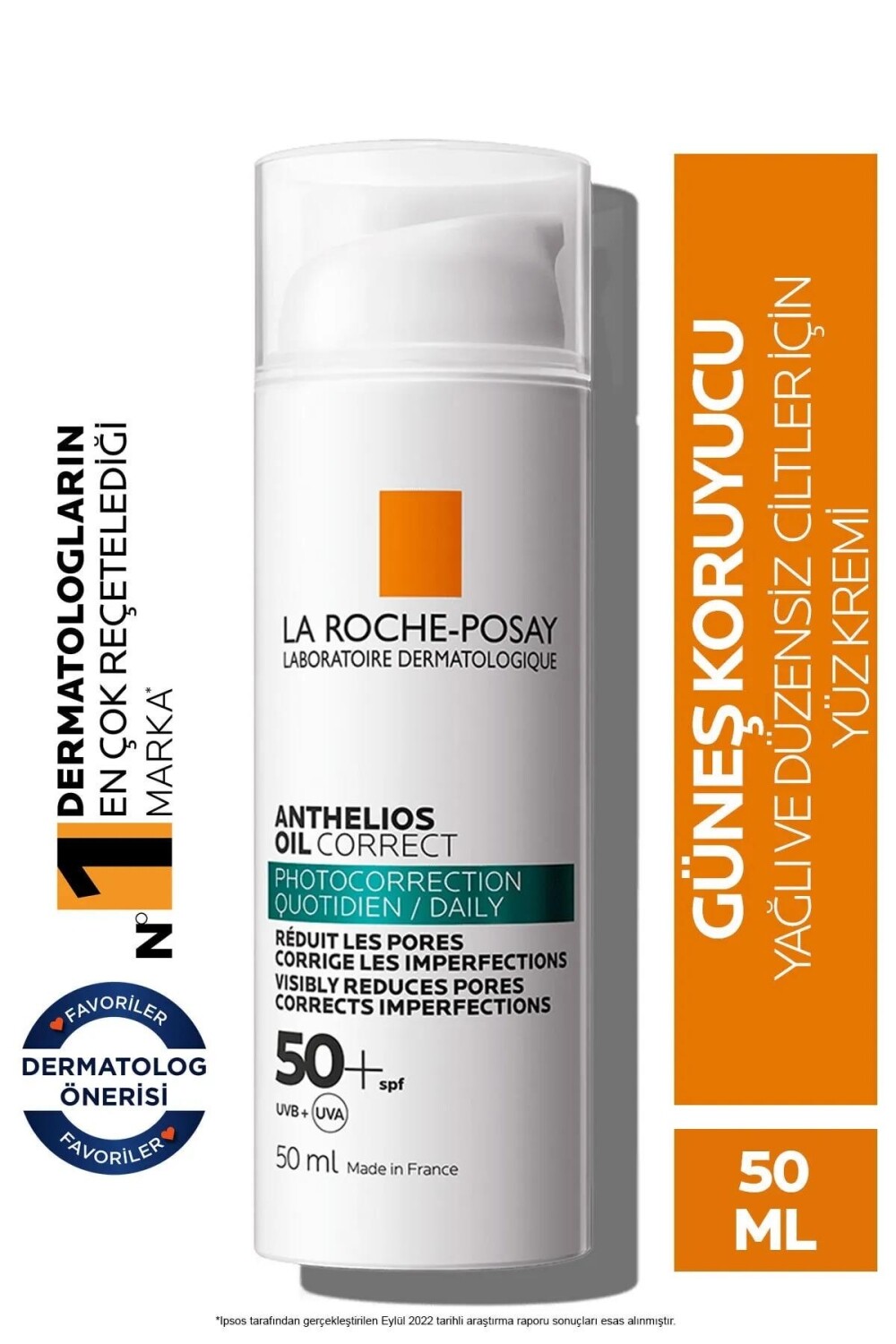 

La Roche-Posay Anthelios Oil Correct Солнцезащитный крем 50 Factor 50 мл LA ROCHE POSAY