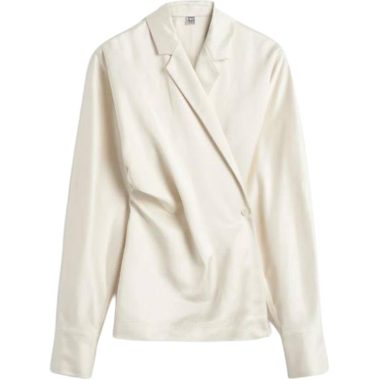 

Асимметричная обертывающая блузка TOTEME, белый