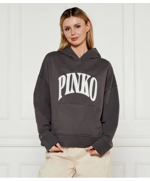 

Толстовка Макамба Oversize fit Pinko, серый