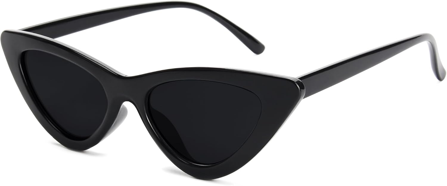 

Солнцезащитные очки Livho «Кошачий глаз» для женщин, модные поляризованные солнцезащитные очки для женщин, ретро-солнцезащитные очки 2025 года, очки с защитой от УФ-излучения, Black Grey