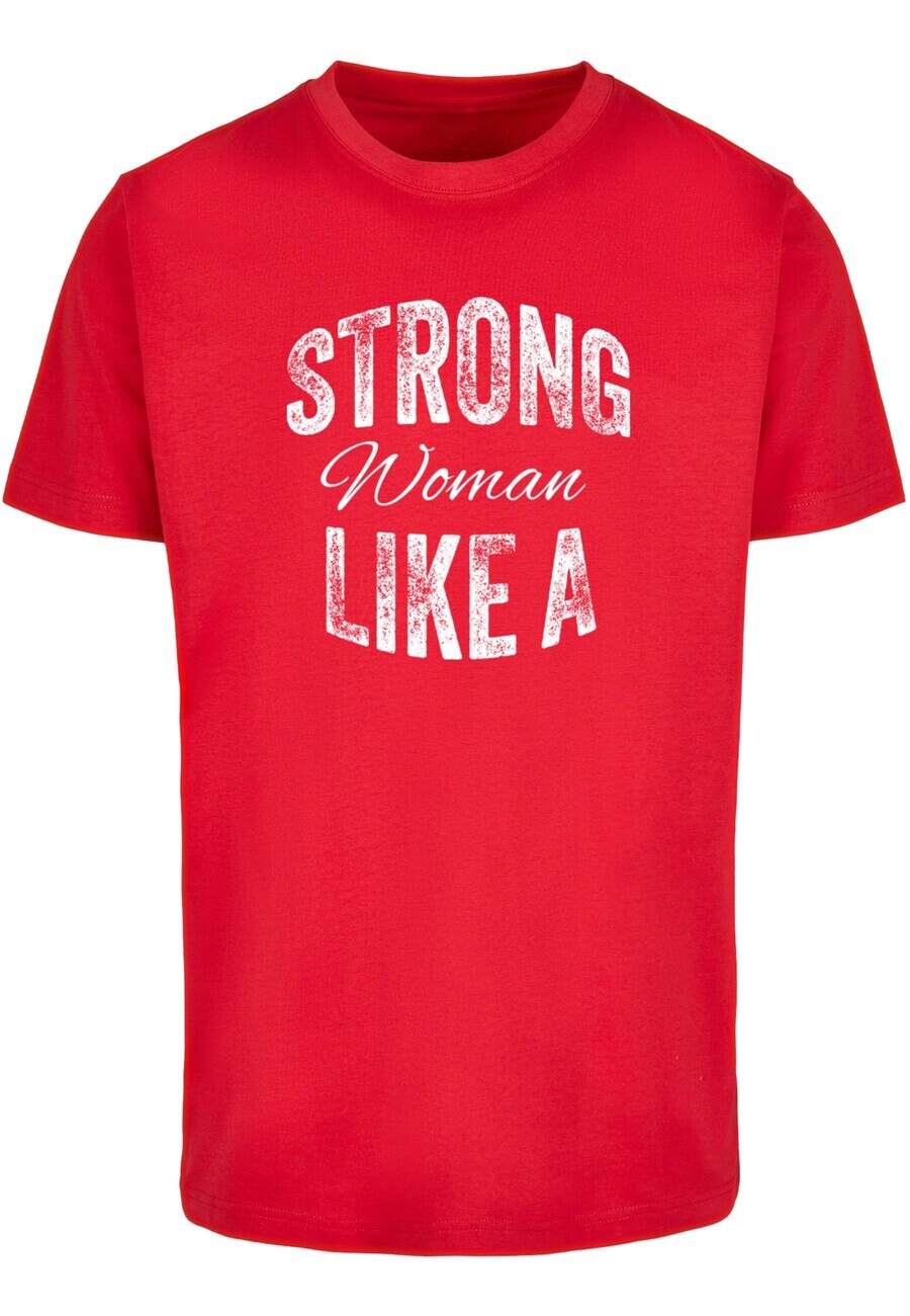 

Футболка Merchcode STRONG LIKE A WOMAN, красный