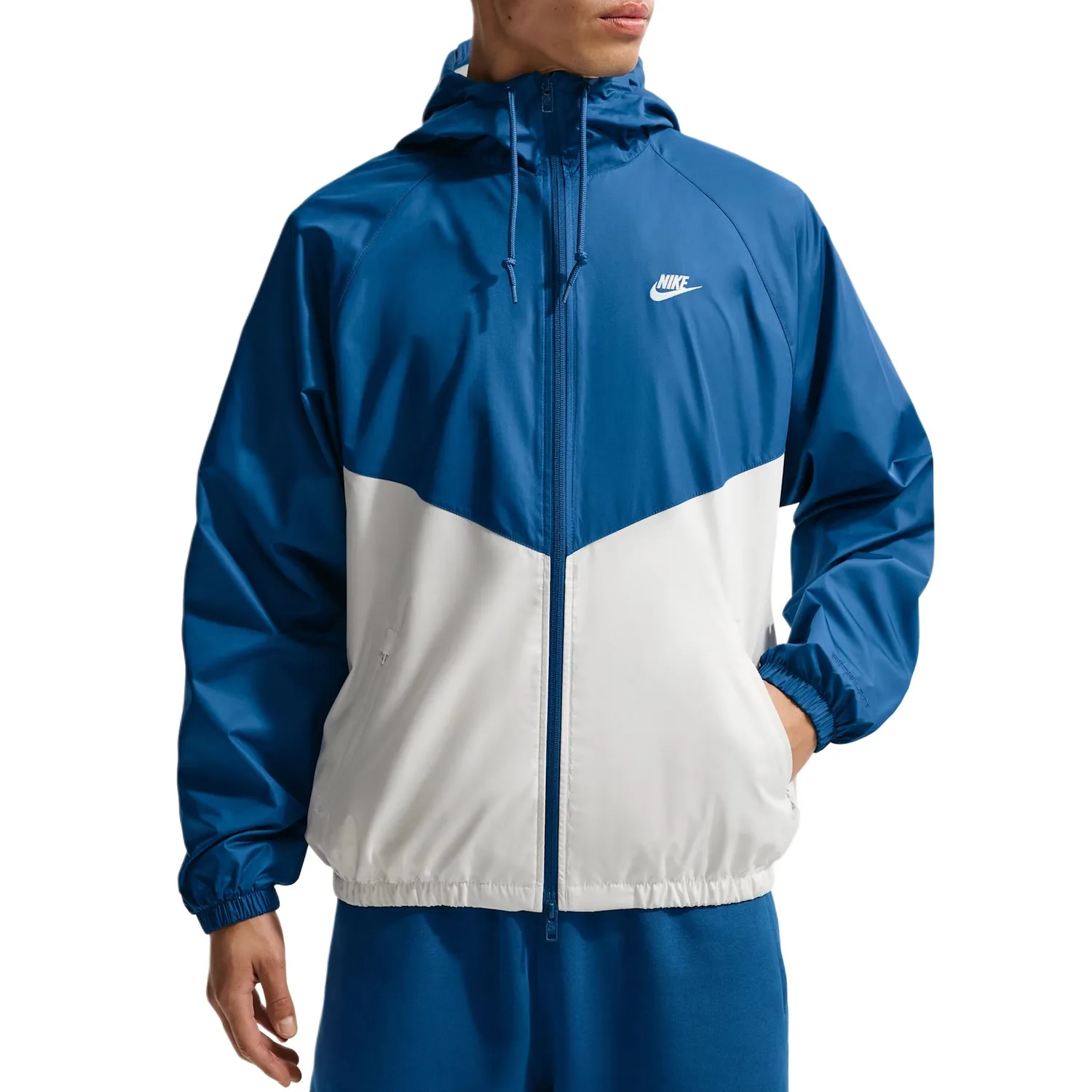 Nike Куртка WINDRUNNER мужская Palace Blue/Sail White/Sail White с капюшоном