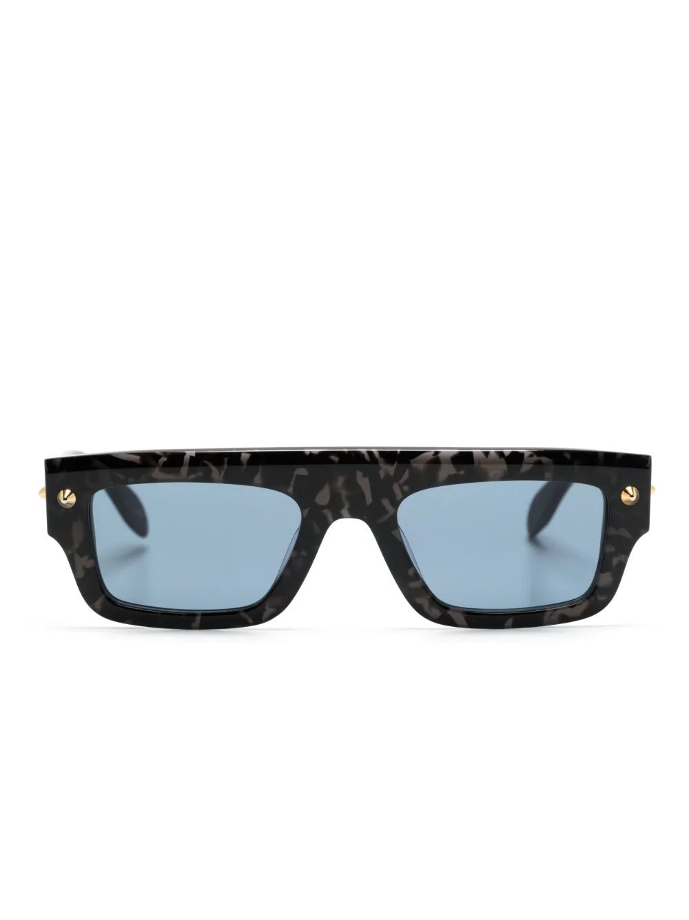 

Солнцезащитные очки в квадратной оправе Alexander McQueen Eyewear, черный