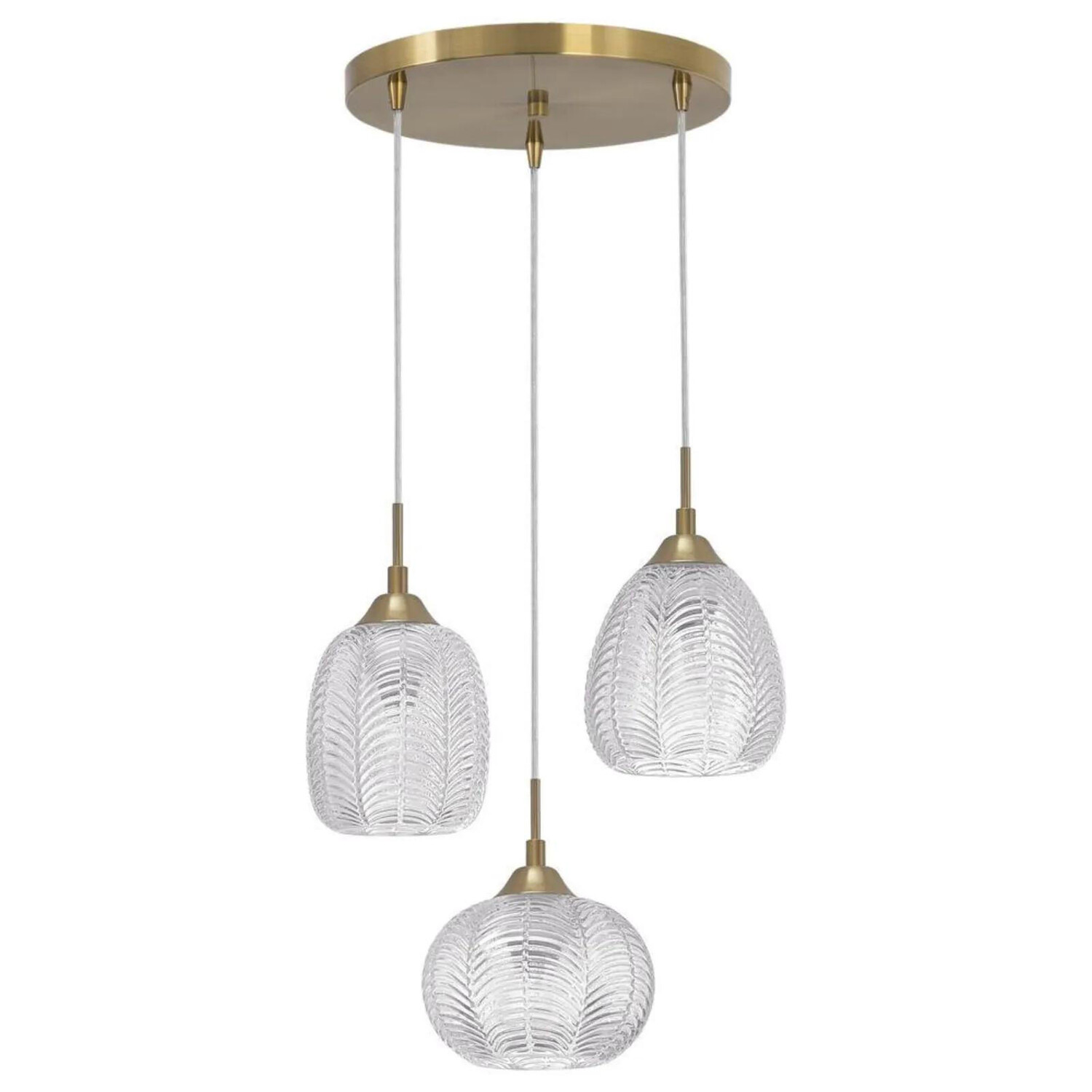

Подвесная лампа click-licht, 19,5x19,5x120 см, прозрачный/золотой