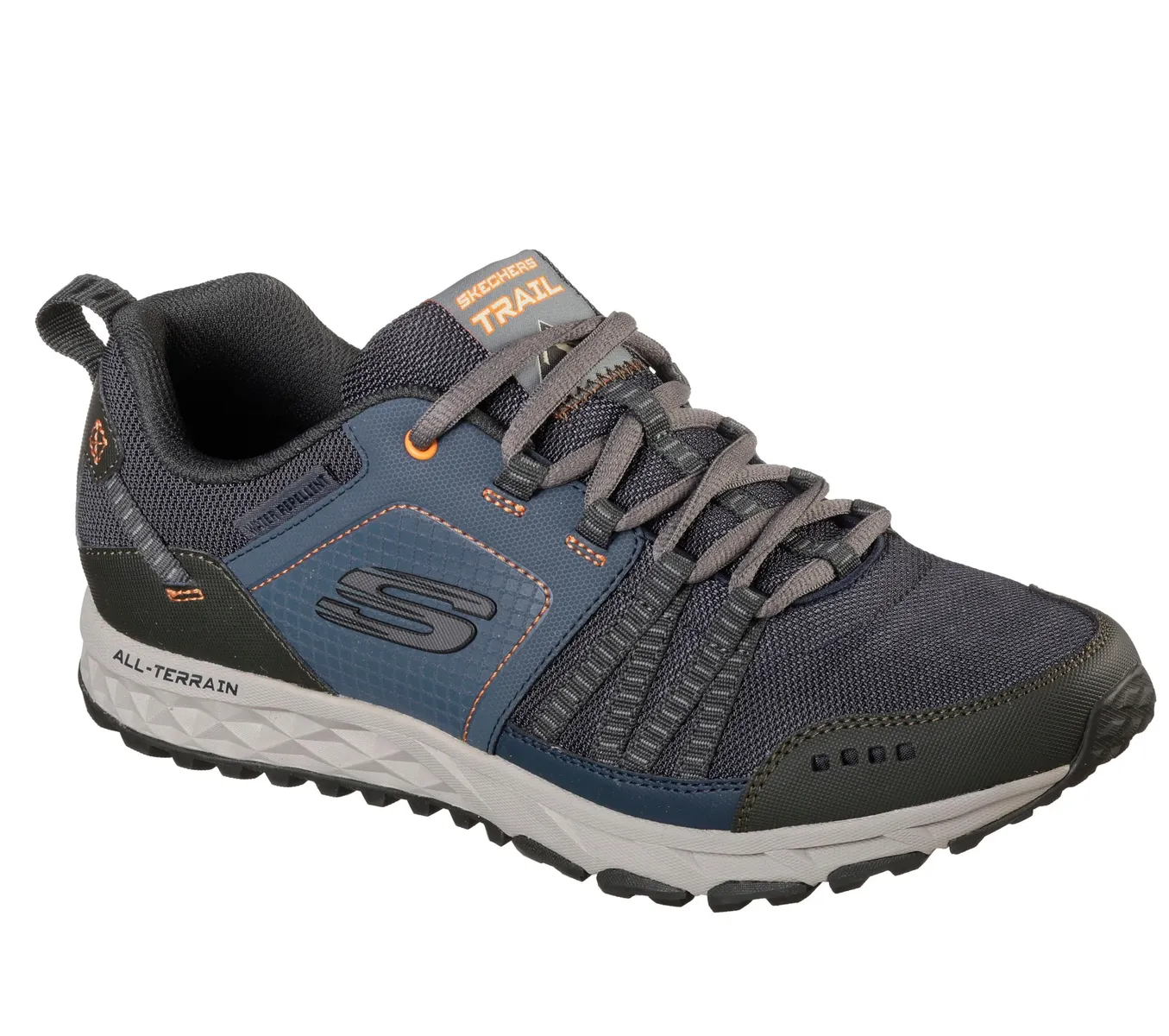 

Кроссовки Skechers "Escape Plan", из водоотталкивающего материала, повседневная обувь, полуботинки, шнуровка, цвет морской волны