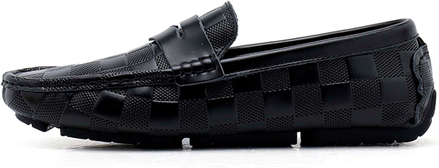 

Мужские пенни-лоферы ретро стиль, повседневная ходьба, обувь, дышащие, удобные, подходят для офиса, встреч, официальной одежды, банкетов, свадеб, костюмов, платьев, кожаные туфли Generic, черный