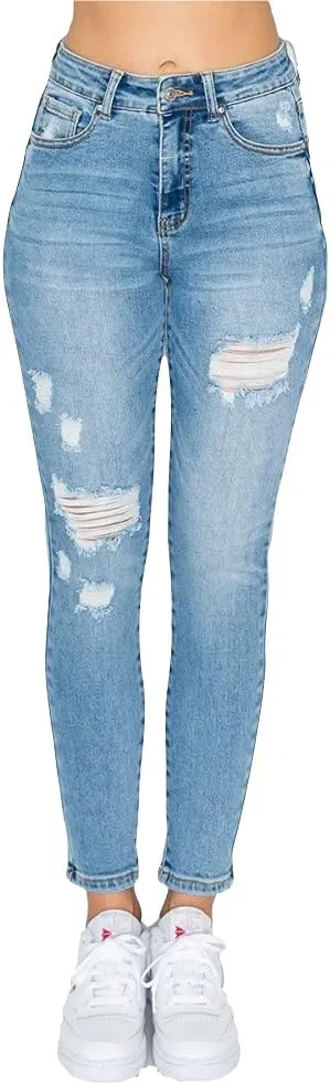 

Женские джинсы Khanomak High Rise Authentic Distressed Denim Skinny