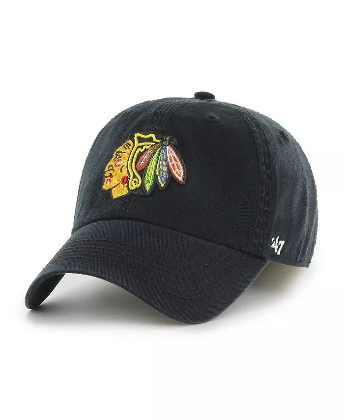 

Мужская черная бейсболка Chicago Blackhawks Classic Franchise Fitted '47 Brand