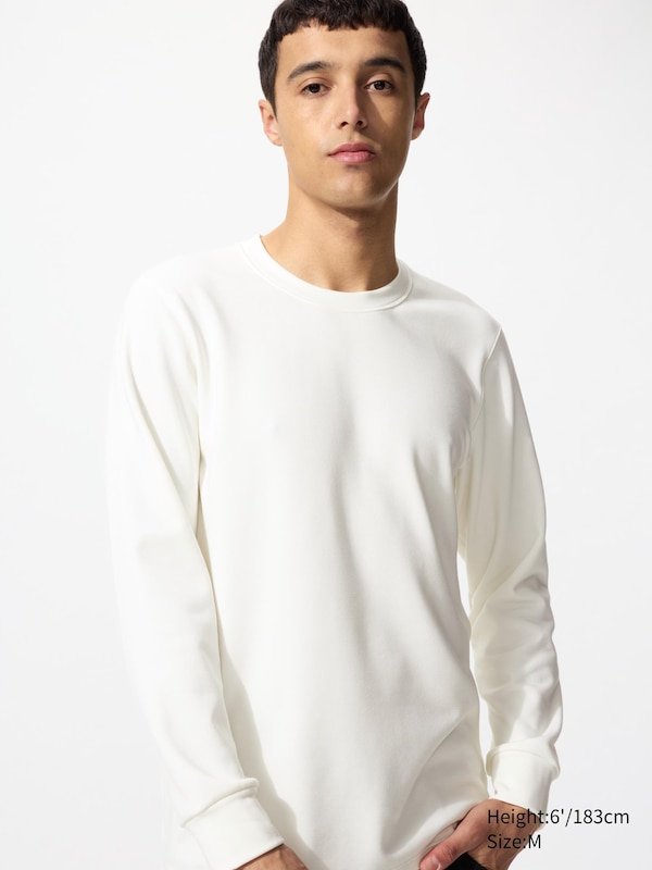 

Футболка HEATTECH Ultra Warm с длинным рукавом Uniqlo, 01 off white, Белый, Футболка HEATTECH Ultra Warm с длинным рукавом Uniqlo, 01 off white