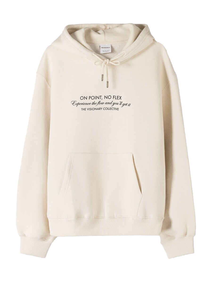 

Толстовка с капюшоном Bershka Sweatshirt, светло-бежевый