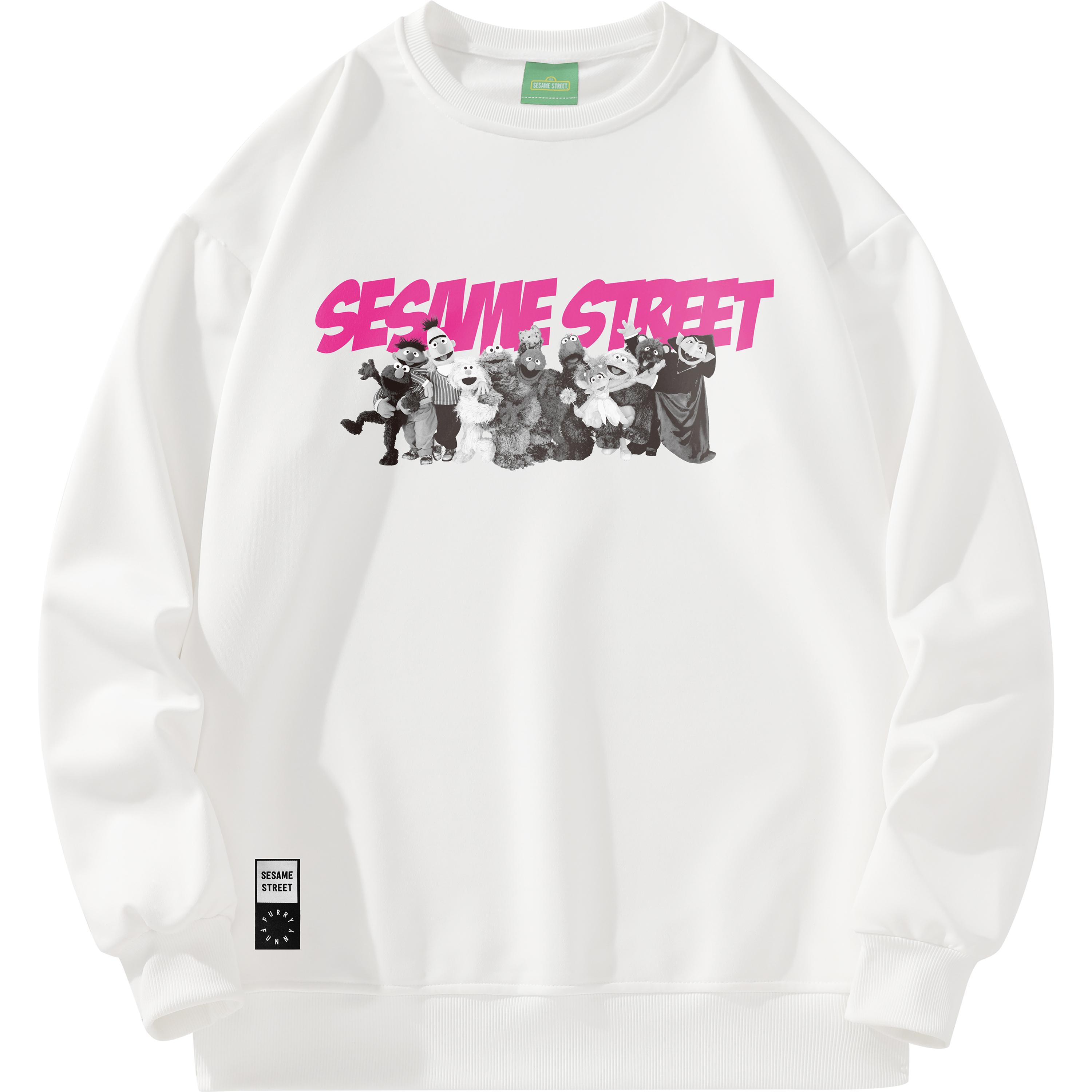 

Толстовка унисекс SESAME STREET, Light Green[Hooded]
