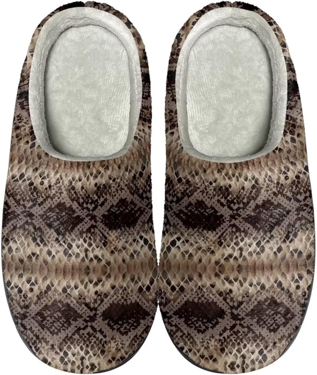 

Тапочки HUIACONG TPR для мужчин и женщин, для дома и улицы, пушистые, унисекс, Aztec Western Snakeskin Print