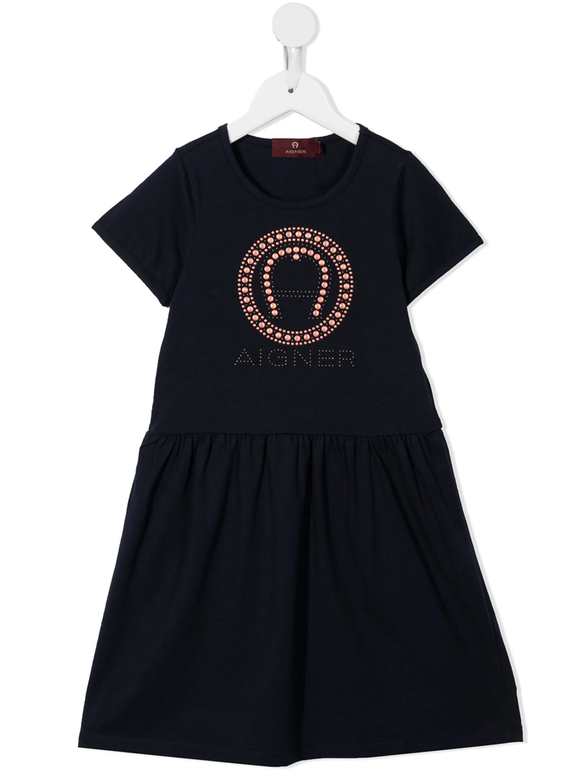 

Платье с логотипом Aigner Kids, синий