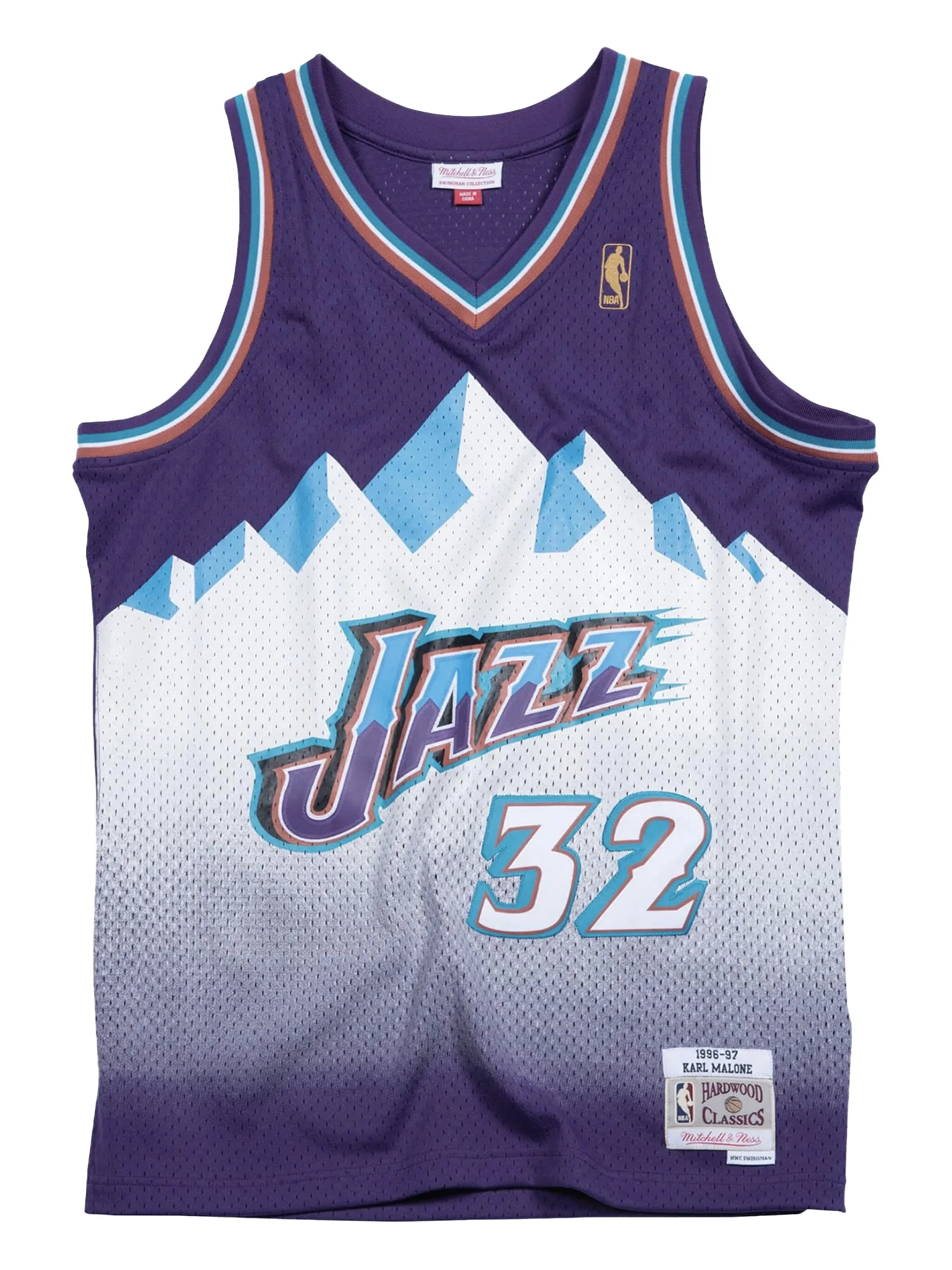 

Топ NBA Utah Jazz 1996 Road Swingman из коллаборации с Karl Malone Mitchell & Ness, фиолетовый