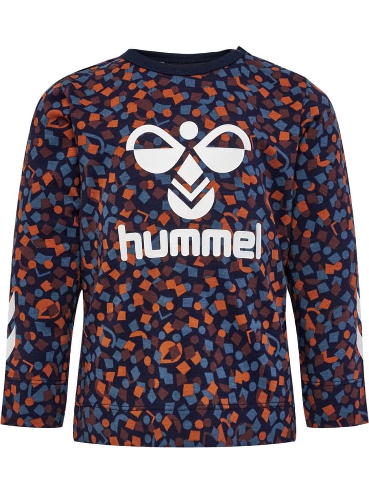 

Детская футболка с длинным рукавом "Confetti T-Shirt Longsleeve" черного цвета Hummel