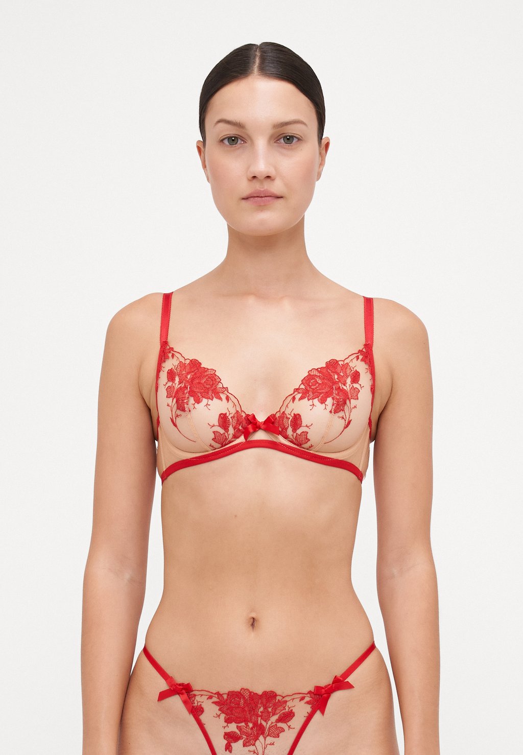 

Бюстгальтер на косточках ELVIE BRA Agent Provocateur, красный