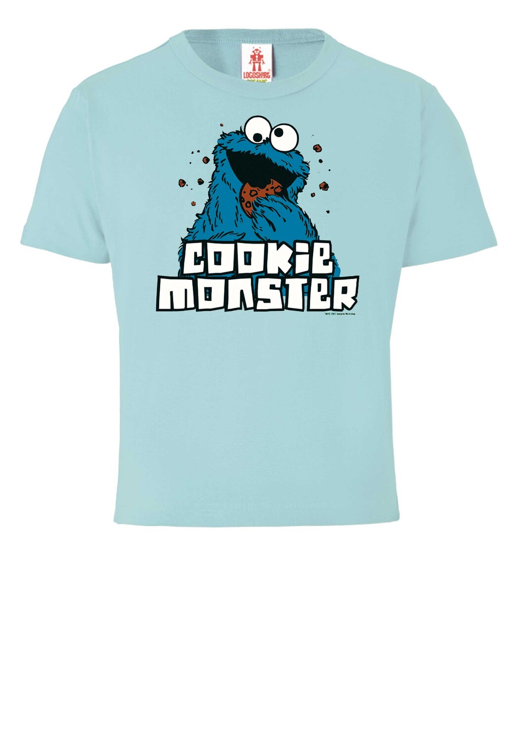 

Футболка Logoshirt Sesamstraße Krümelmonster, светло синий