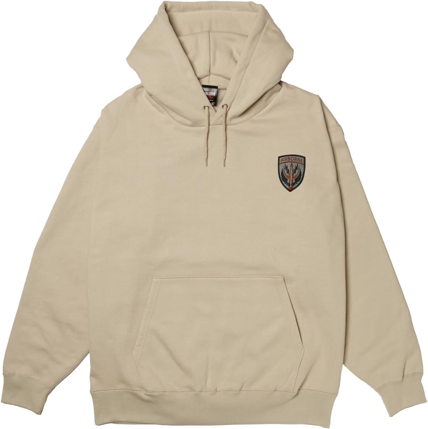 

Толстовка с капюшоном в стиле F, нашивка с гербом армии США, флисовая подкладка, пуловер, цвет: серый (stone) F-Style