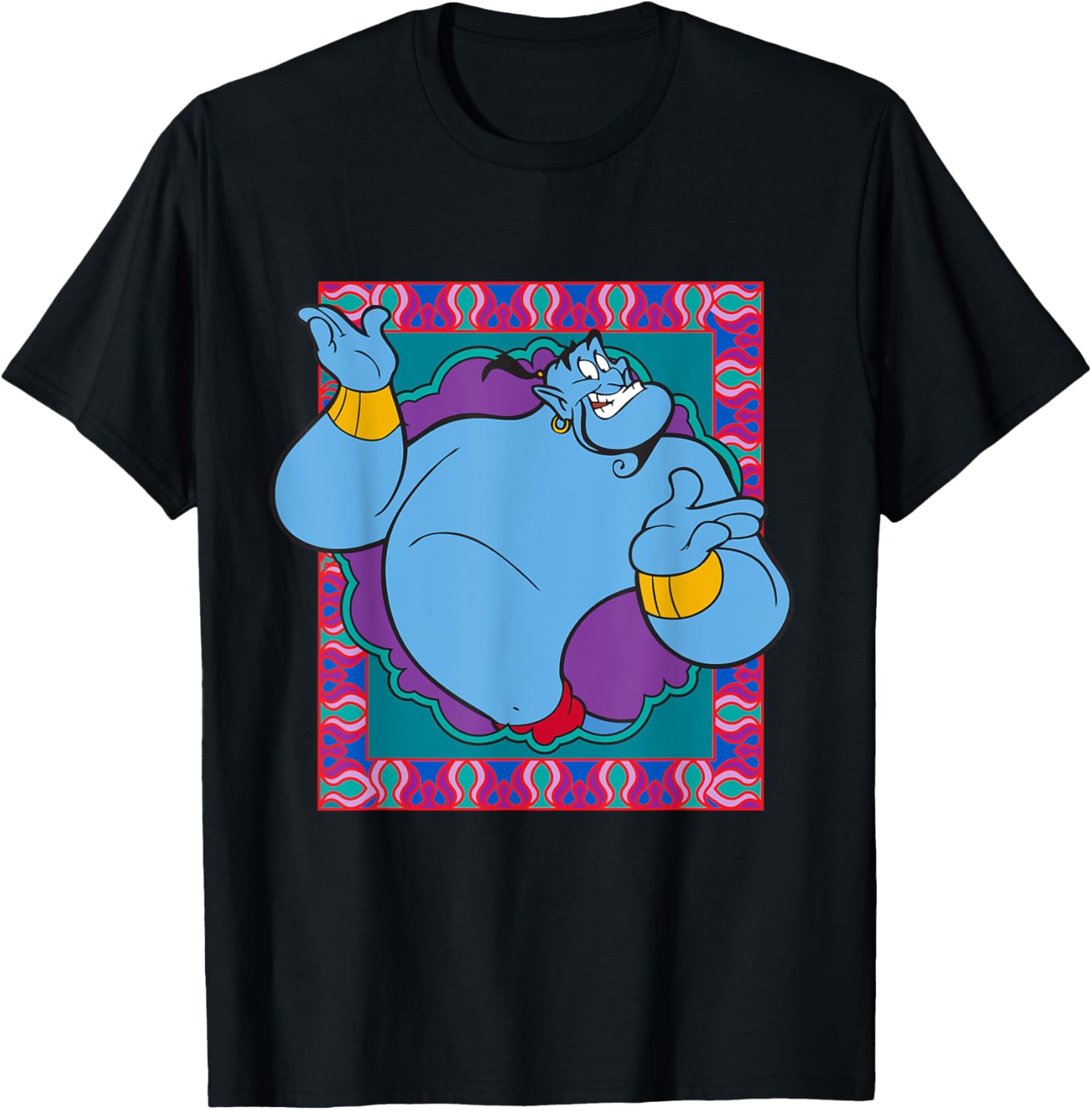 

Футболка Disney Aladdin Magic Genie 90-х годов, черная