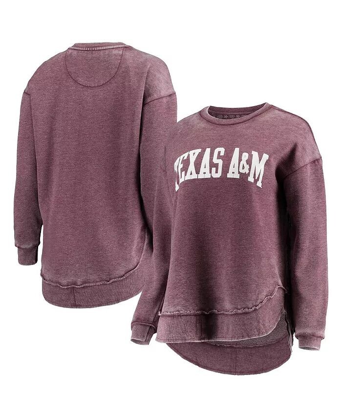 

Женский бордовый свитшот в винтажном стиле Texas A&M Aggies Pressbox