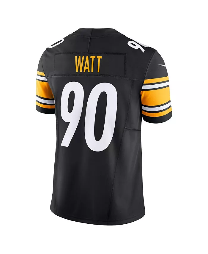 Мужская джерси Pittsburgh Steelers Vapor F.U.S.E. Limited Alternate 2 T.J. Watt Nike, черный — фото 2