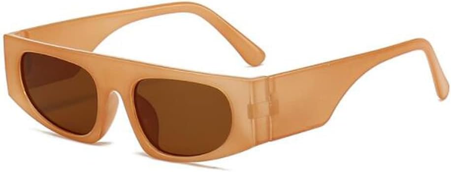 

Солнцезащитные очки в форме «кошачий глаз» прямоугольной формы для мужчин и женщин, в стиле хип-хоп/панк, простые солнцезащитные очки с широкими дужками star shop, Jelly Tea Flakes