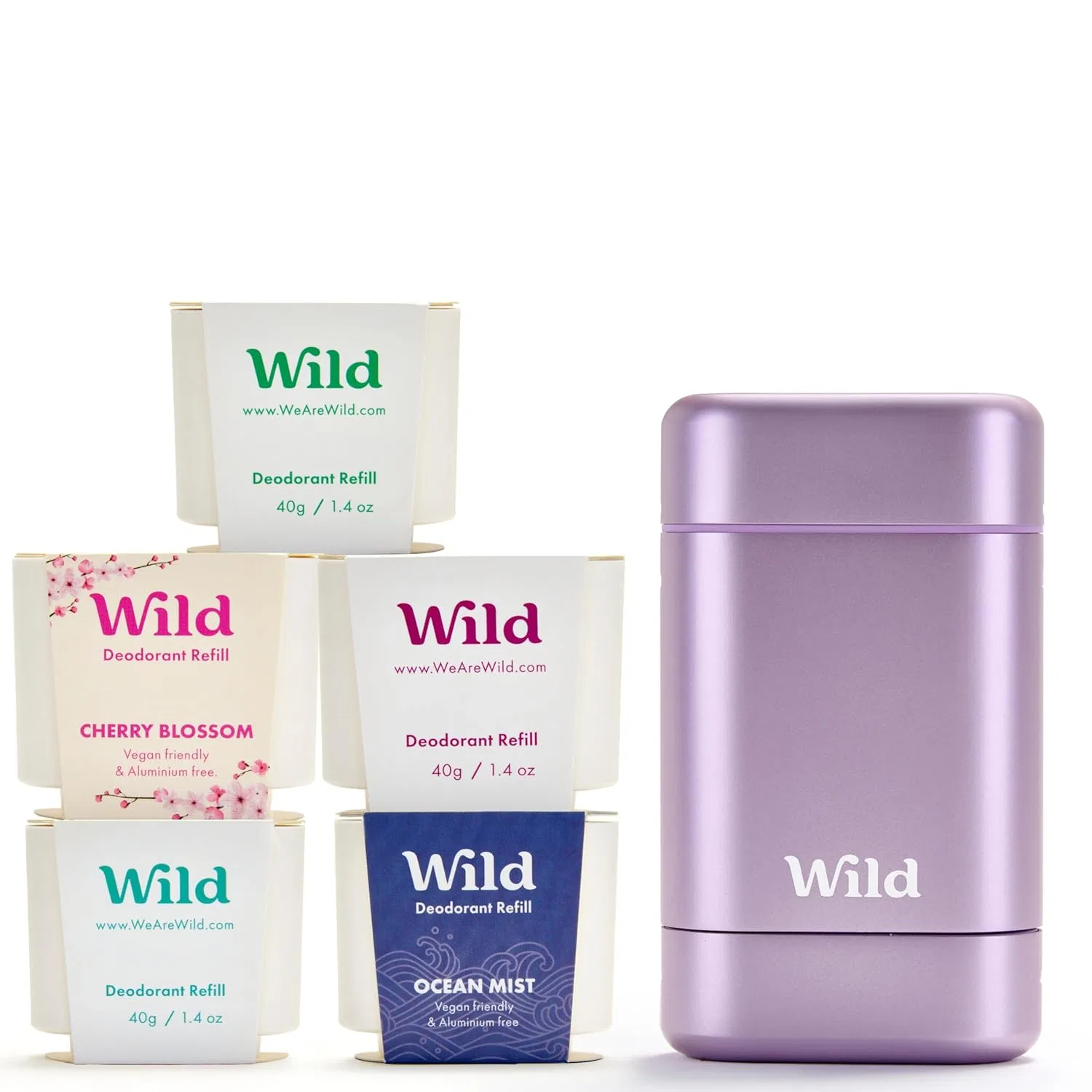 Натуральный многоразовый дезодорант Wild «The Complete Starter Set» Wild