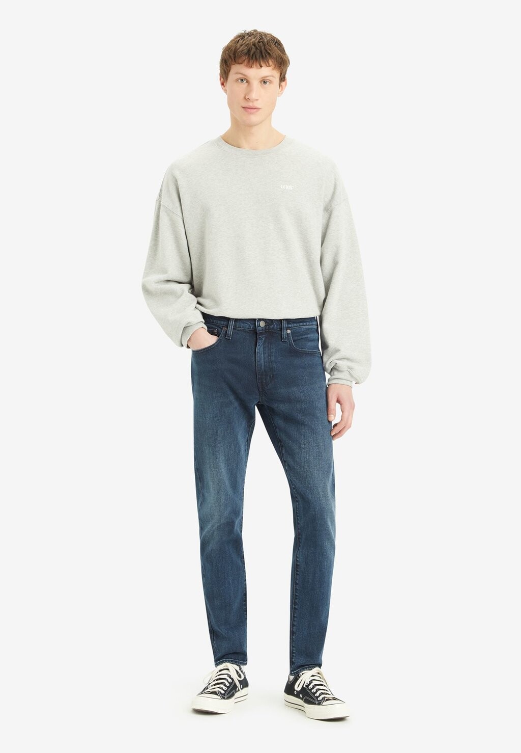 Зауженные джинсы 512™ SLIM TAPER Levi's, темно-синие джинсы — фото 4