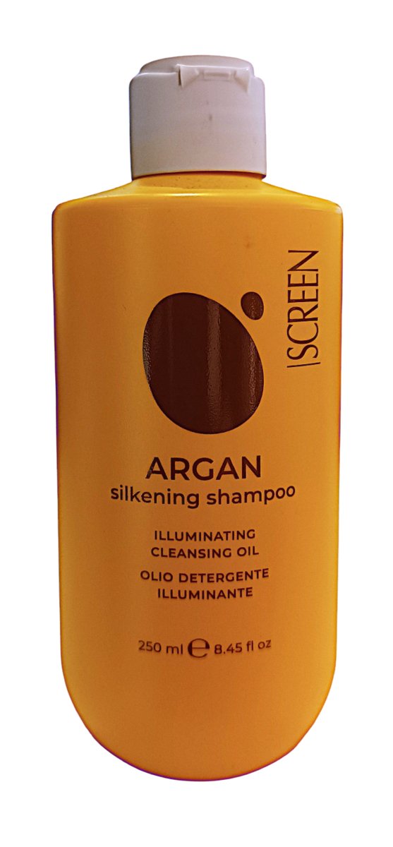 

Мягко очищающий и увлажняющий шампунь для волос Screen Argan 250 мл