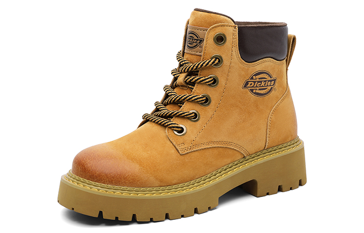 Dickies Короткие женские мартинсы до середины икры розовые на флисовой подкладке, цвет Pink/Fleece-Lined — фото 3